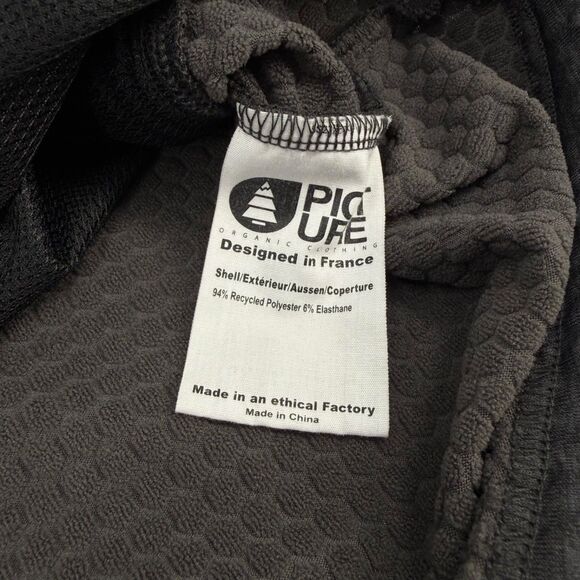 Picture Organic Men's Pauly LT Grid Jacket Charcoal Gray Large - Picture 8 of 11